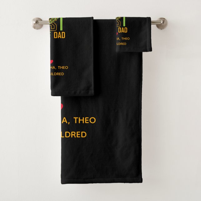Conjunto De Toalhas Melhor Pai de Golfe do Mundo - Presente Engraçado  (Insitu)