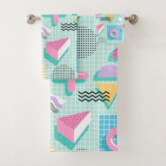 Conjunto De Toalhas Memphis Sweet Candies