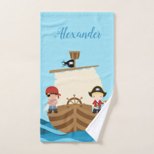 Conjunto De Toalhas Menino do navio de pirata