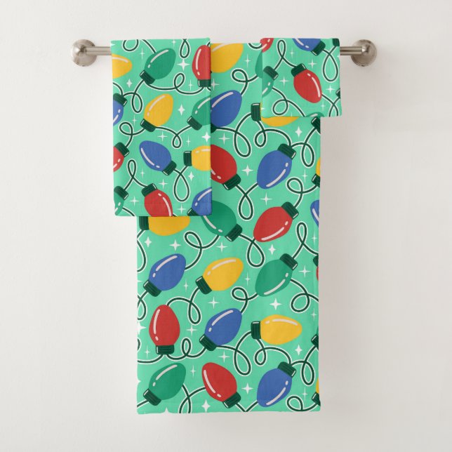 Conjunto De Toalhas Merry & Bright Lights (Insitu)