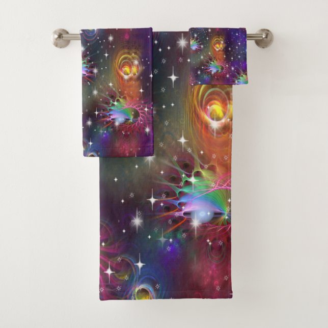 Conjunto De Toalhas Meu Padrão de Disco Glamoroso Funky (Insitu)