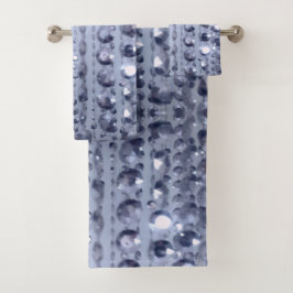 Conjunto De Toalhas Miçangas azuis