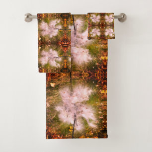 Conjunto De Toalhas Milkweed   Borboleta   Sangria   Espelho
