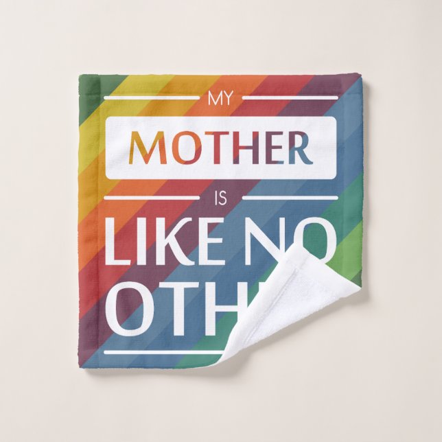 Conjunto De Toalhas Minha mãe é como nenhuma outra (Pano de lavar)