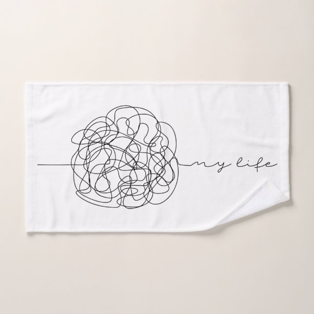 Conjunto De Toalhas Minha Vida (Toalha de mão)