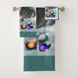 Conjunto De Toalhas Miniatura Schnauzer Natal