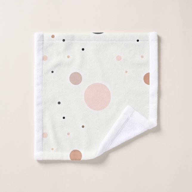 Conjunto De Toalhas Minimal Winter Dot Pattern, Soft Cozy Neutrals (Pano de lavar)