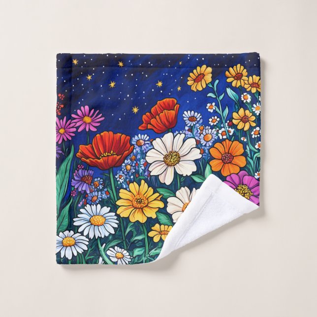 Conjunto De Toalhas Mistura de flores (Pano de lavar)