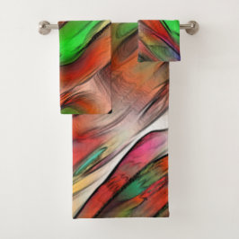 Conjunto De Toalhas Mistura de manchas opacas e cromadas