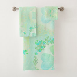 Conjunto De Toalhas Misty Shamrocks