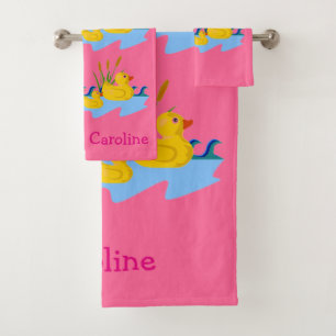 Conjunto De Toalhas Miúdos amarelos cor-de-rosa bonitos do bebé do