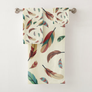 Conjunto De Toalhas modelo de pluma