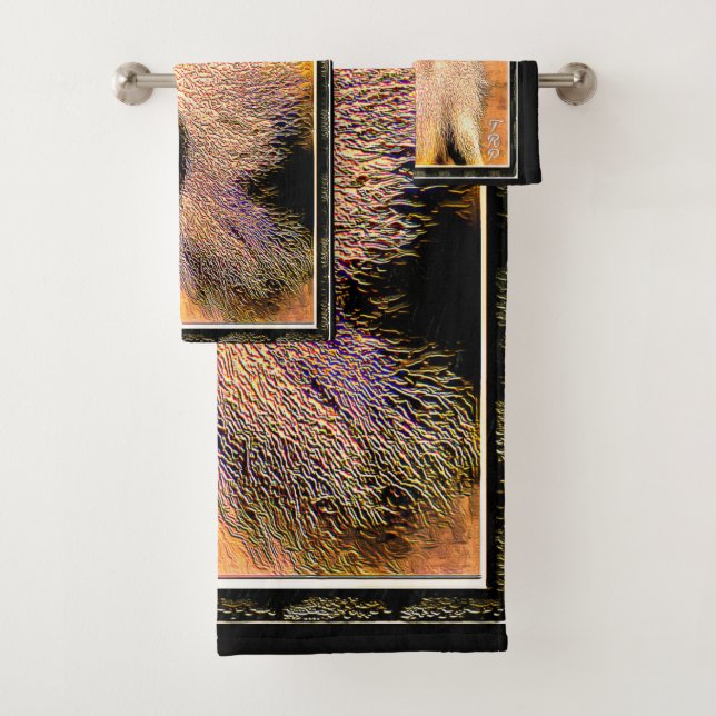 Conjunto De Toalhas Modelos primatas: Hamadryas baboon 01 (Insitu)