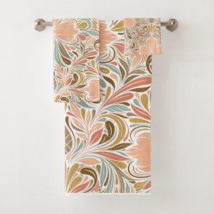 Conjunto De Toalhas Modern Nouveau Boho Pattern