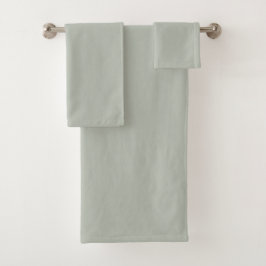 Conjunto De Toalhas Modern Seafoam Green Três Peças