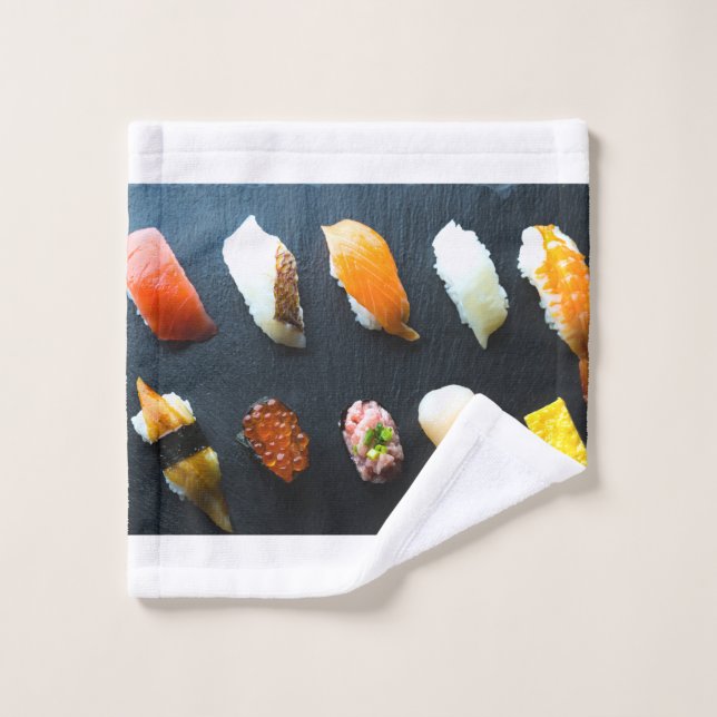 Conjunto De Toalhas Modern Sushi Towel Set – Minimal & Delicious (Pano de lavar)