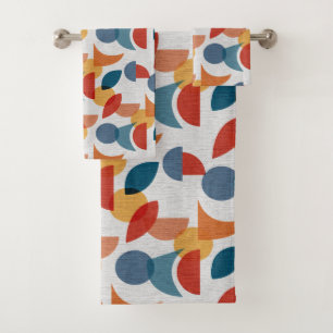 Conjunto De Toalhas Moderno do século médio Abstrato Geométrico Brito