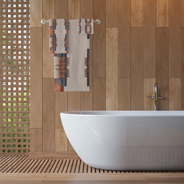 Conjunto De Toalhas Moderno Taupe Denim e Feira (Criador carregado)