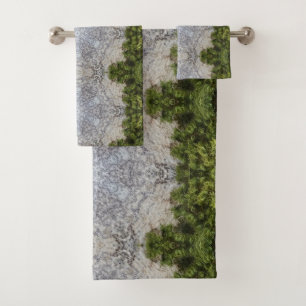 Conjunto De Toalhas Moisés Verdes e Arte da Terra