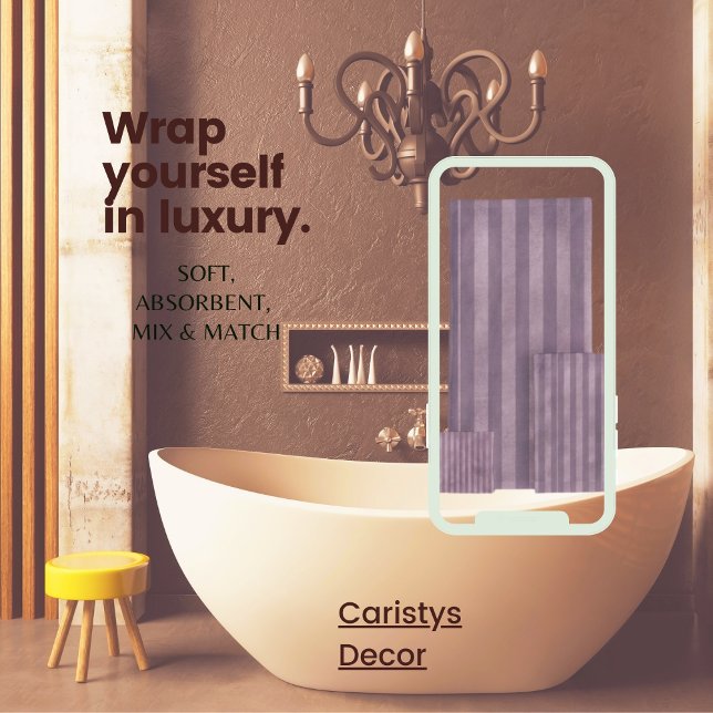 Conjunto De Toalhas Mole Roxa Rasgada (Criador carregado)