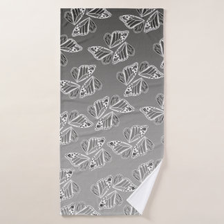 Conjunto De Toalhas Monarch Butterfly Wings Ombre Warm Monochrome