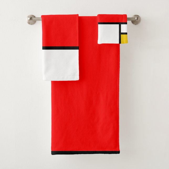 Conjunto De Toalhas Mondrian 1 (Insitu)