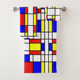 Conjunto De Toalhas Mondrian inspirou