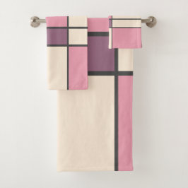 Conjunto De Toalhas Mondrian & Pastell