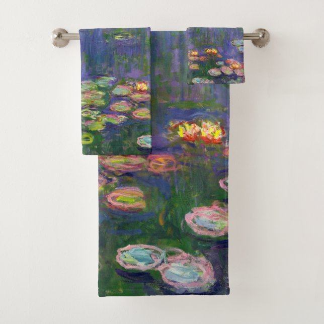 Conjunto De Toalhas Monet Water Lily - Pintura de plataforma (Insitu)