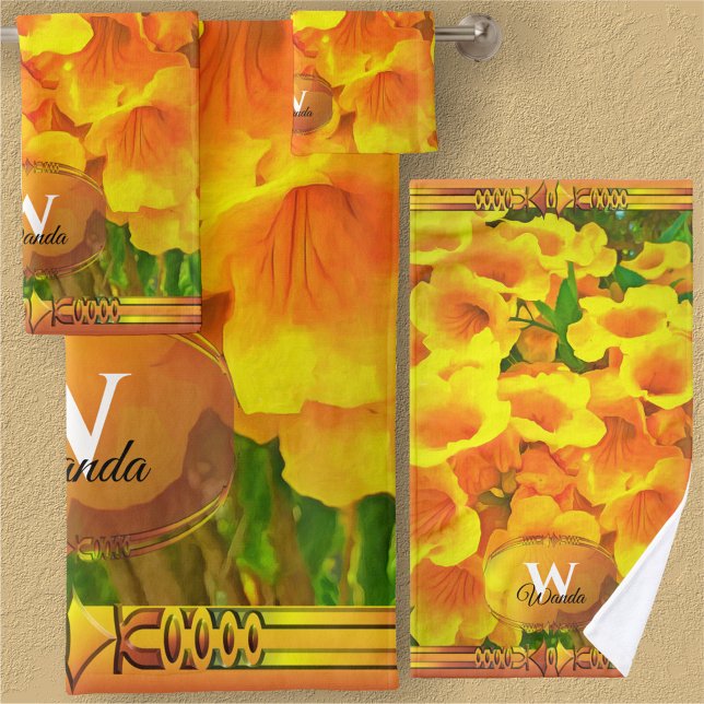 Conjunto De Toalhas Monograma Copa Oro (Criador carregado)