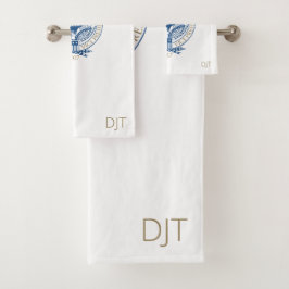 Conjunto De Toalhas Monograma da Inauguração Presidencial de Pé-Trump