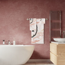 Monograma de mármore rosa Dourado