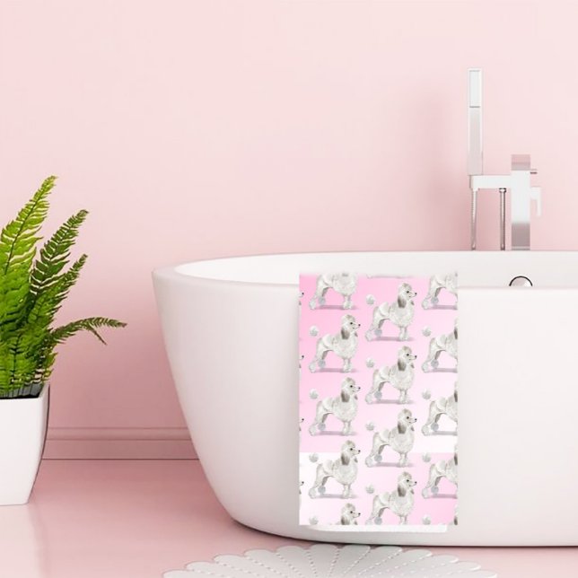 Conjunto De Toalhas Monograma do Poodle do Cão (Criador carregado)