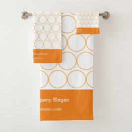 Conjunto De Toalhas Monograma Dourado Branco e Banheiro de Nome