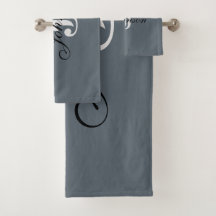 Monograma Elegante de Cinzas Brancas Personalizada