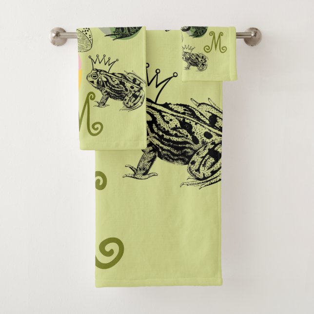 Conjunto De Toalhas Monograma estético de macacos de galinha (Insitu)