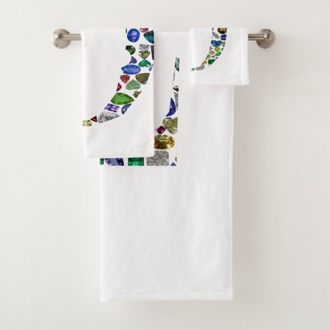 Conjunto De Toalhas Monograma 'O' (Insitu)