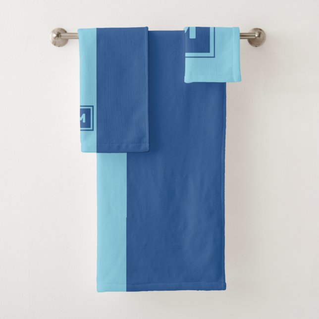 Conjunto De Toalhas Monograma Personalizado (Insitu)