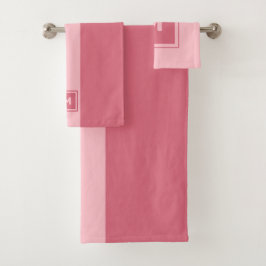 Conjunto De Toalhas Monograma Personalizado