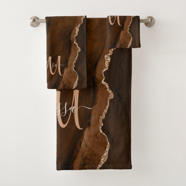 Conjunto De Toalhas Monograma Personalizado de Agitação de Lâmpadas de (Insitu)