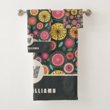 Monograma Personalizado Floral do Bold Boho Scandi