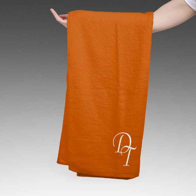 Conjunto De Toalhas Monogrammed -  burnt orange (Criador carregado)