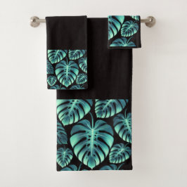 Conjunto De Toalhas Monstera Misteriosa