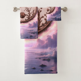 Conjunto De Toalhas Moonlit Balance – Yin Yang of Eternal Light. 