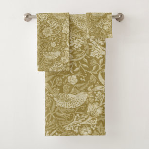 Conjunto De Toalhas Morango Ladrão Dourado, William Morris