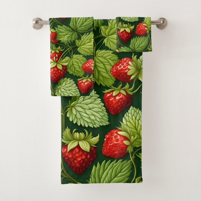 Conjunto De Toalhas Morangos selvagens (Insitu)