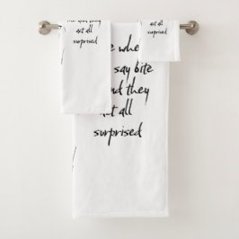 Conjunto De Toalhas Morda Surpresa