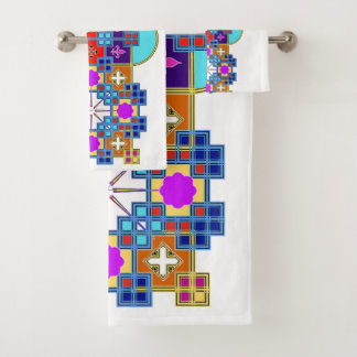 Conjunto De Toalhas Mosaico