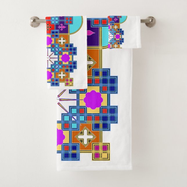 Conjunto De Toalhas Mosaico (Insitu)