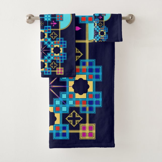 Conjunto De Toalhas Mosaico (Insitu)